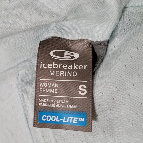 ICEBREAKER Women's S Cool-Lite Affix Anorak Merino Wool 1/2 Zip Pullover Jacket - Picture 6 of 12